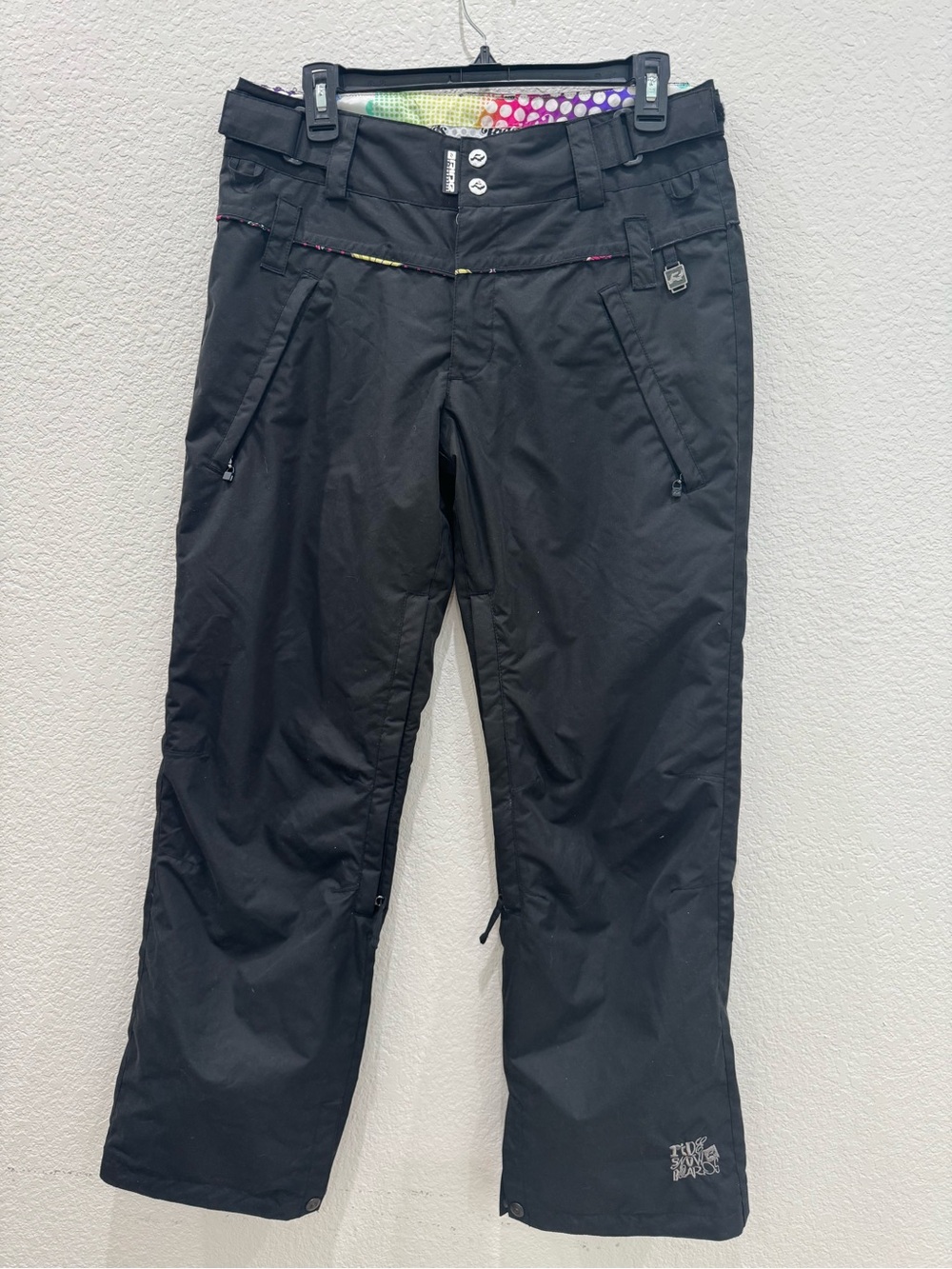 Ride Snowboards Womens Small Ski Snowboard Pants Black 10K Waterproof Vented